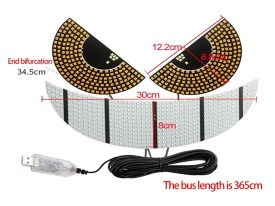 Pack de ojos y boca LED usb